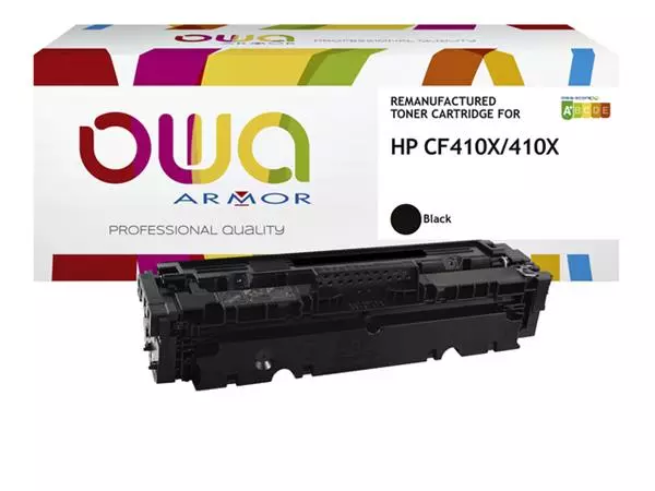 Een Tonercartridge OWA alternatief tbv HP CF410X zwart koop je bij MV Kantoortechniek B.V.