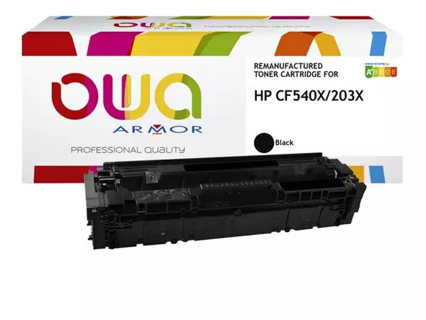 Een Tonercartridge OWA alternatief tbv HP CF540X zwart koop je bij MV Kantoortechniek B.V.