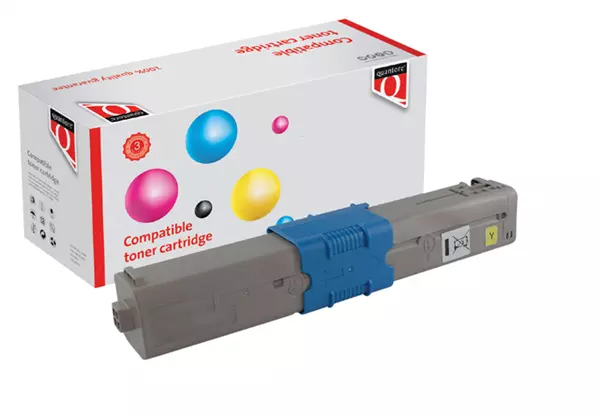 Een Toner Quantore alternatief tbv Oki 46471101 geel koop je bij Tonerinktshop