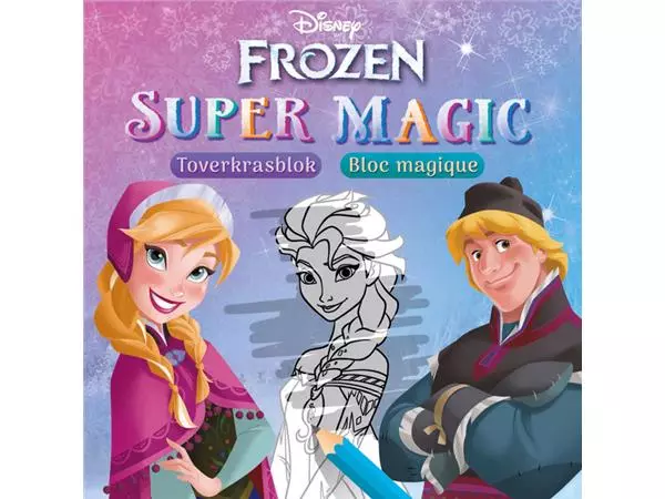 Een Toverkrasblok Deltas Super Magic Disney Frozen koop je bij Van Leeuwen Boeken- en kantoorartikelen
