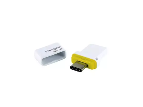 Een Clé USB Integral 3.0 USB-C Fusion Dual 128Go koop je bij QuickOffice BV