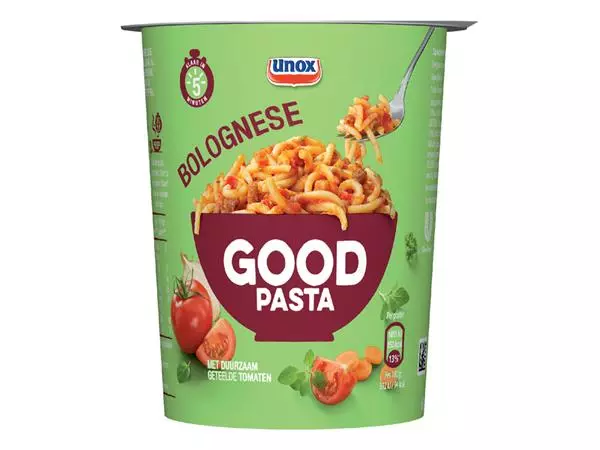 Een GOOD PASTA UNOX SPAGHETTI BOLOGNESE CUP koop je bij Kantoorvakhandel van der Heijde