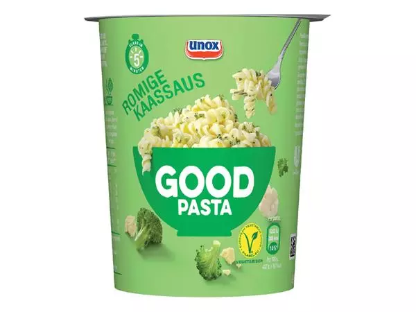 Een Good Pasta Unox kaassaus cup koop je bij NiceSupplies.nl