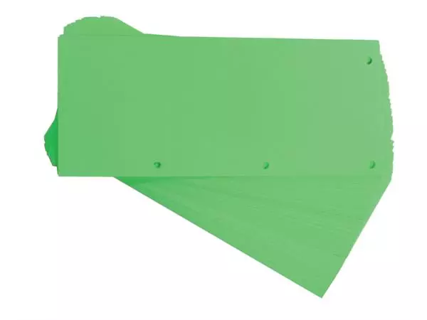 Een Scheidingsstrook Oxford Duo 240x105mm groen 60 stuks koop je bij Buro De Peuter