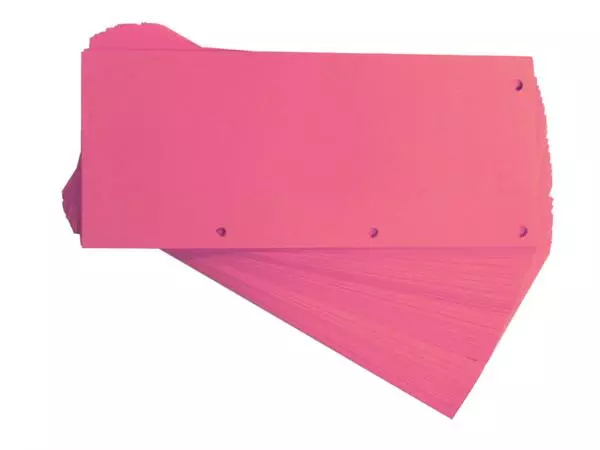 Een SCHEIDINGSSTROOK OXFORD DUO 240X105MM ROZE koop je bij Kantoorvakhandel van der Heijde