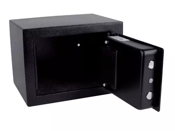 Een Kluis Pavo mini elektronisch 230x170x170mm zwart koop je bij Kantoorvakhandel van der Heijde
