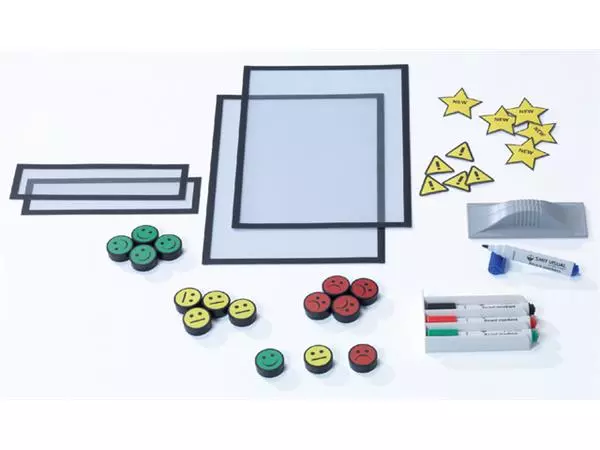 Een Kpi bord + starterkit visual management 90x120cm koop je bij NiceSupplies.nl