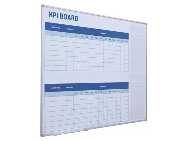 Een Kpi bord + starterkit visual management 90x120cm koop je bij Buro De Peuter