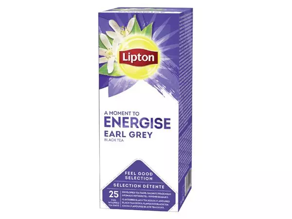Een Thee Lipton Energise earl grey 25x1.5gr koop je bij EconOffice
