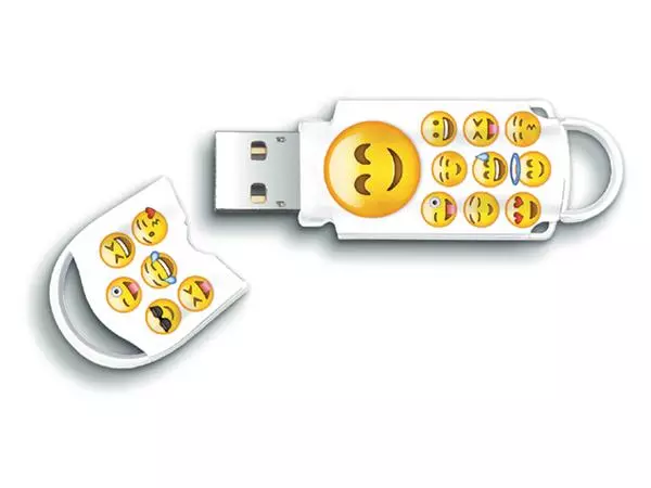 Een USB-Stick 2.0 Integral Xpression 16GB Emoji koop je bij Totaal Kantoor Goeree