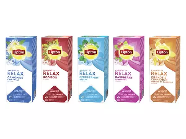 Een Thee Lipton Relax camomile 25x1.5gr koop je bij NiceSupplies.nl