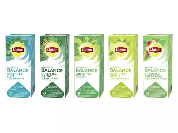 Een Thee Lipton Balance green tea citrus 25x1.5gr koop je bij NiceSupplies.nl