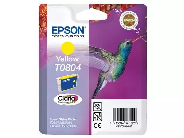 Een Inktcartridge Epson T0804 geel koop je bij NiceSupplies.nl