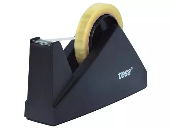 Een Plakbandhouder tesa® Easy Cut Economy voor rollen tot 66m zwart koop je bij De Angelot