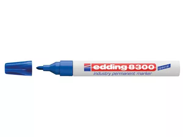 Een Viltstift edding 8300 industrie rond 1.5-3mm blauw koop je bij NiceSupplies.nl