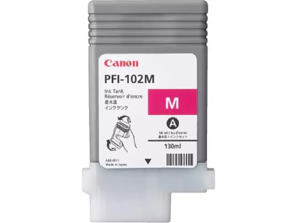 Een Inktcartridge Canon PFI-102 rood koop je bij Kantoorvakhandel van der Heijde