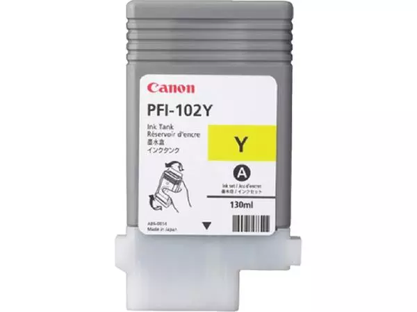 Een Inktcartridge Canon PFI-102 geel koop je bij Kantoorvakhandel van der Heijde