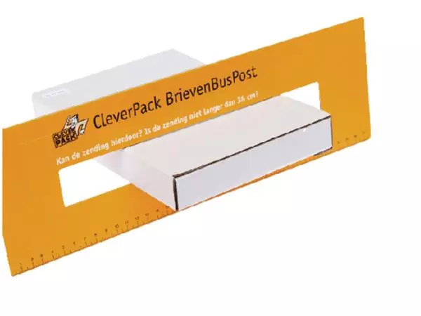 Een Brievenbusbox CleverPack A5 230x160x26mm karton wit pak à 5 stuks koop je bij NiceSupplies.nl