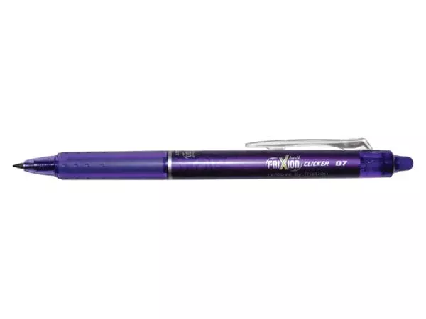 Een ROLLERPEN PILOT FRIXION BLRT-FR7 CLICKER M VIOLET koop je bij Kantoorvakhandel van der Heijde