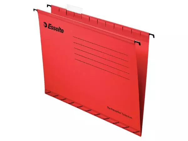Een Hangmap Esselte Classic folio V-bodem 382x240mm rood koop je bij Totaal Kantoor Goeree