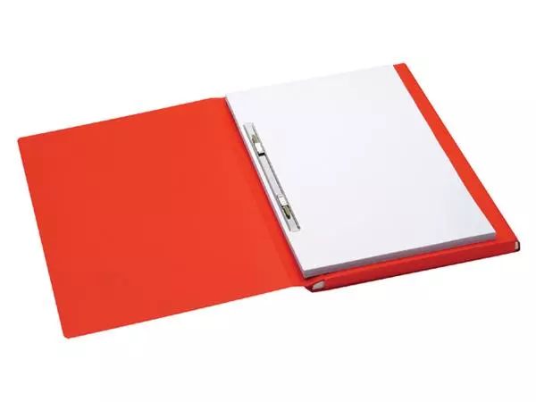 Een Duplexmap Secolor folio 100% gerecycled karton 250 gr rood koop je bij Buro De Peuter