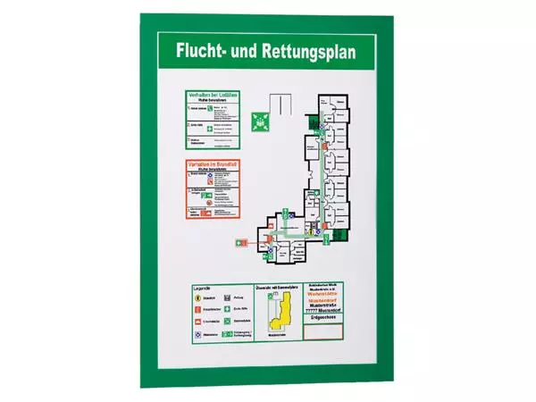 Een Duraframe Durable 487205 A4 groen koop je bij Kantoorvakhandel van der Heijde