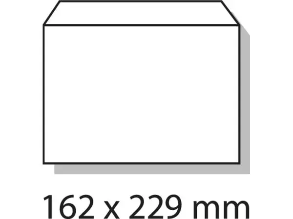 Een Envelop Quantore bank C5 162x229mm zelfklevend wit 500stuks koop je bij KantoorProfi België BV
