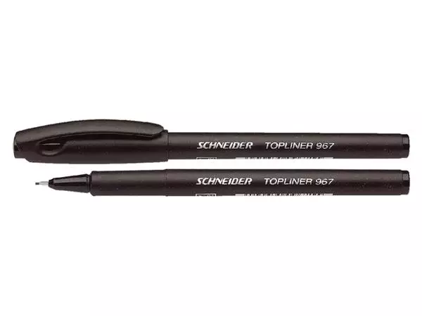 Een FINELINER SCHNEIDER 967 0.4MM ZWART koop je bij Kantoorvakhandel van der Heijde