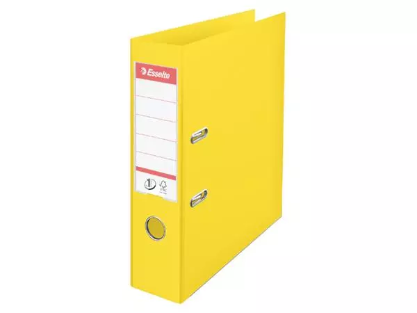 Een Ordner Esselte Vivida No.1 75mm PP A4 geel koop je bij Van Leeuwen Boeken- en kantoorartikelen
