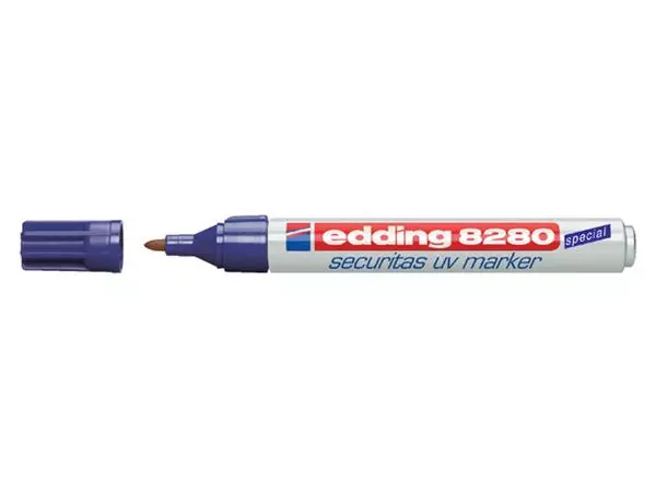 Een Viltstift edding 8280 onzichtbaar rond 1.5-3mm UV koop je bij MV Kantoortechniek B.V.