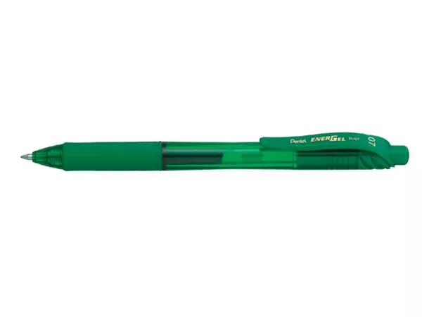 Een Gelschrijver Pentel BL107 Energel-X medium groen koop je bij NiceSupplies.nl