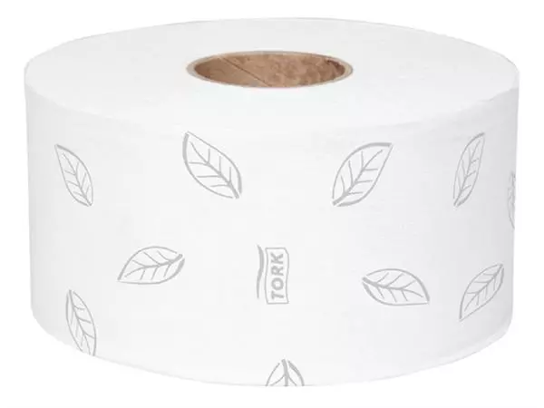 Een Toiletpapier Tork T2 Premium jumbo klein 3-laags 120m wit 110255 koop je bij Buro De Peuter