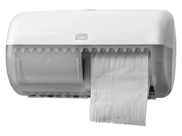 Een Toiletpapierdispenser Tork T4 Elevation twin verticaal wit 557000 koop je bij L&N Partners voor Partners B.V.