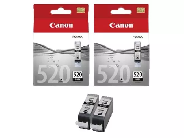 Een Inktcartridge Canon PGI-520 zwart 2x koop je bij Klik Office BV