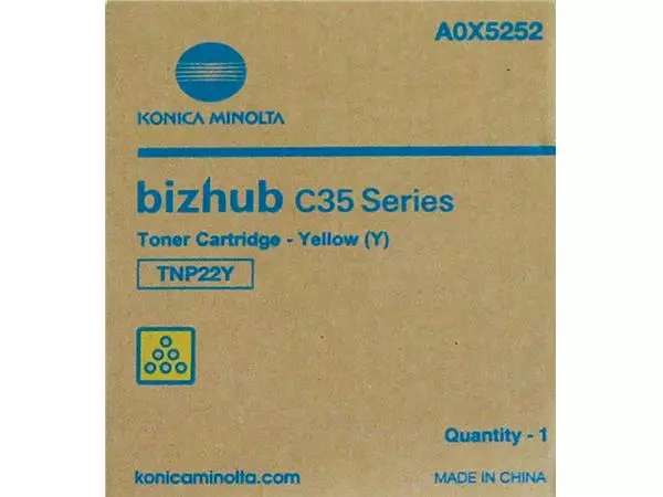 Een Tonercartridge Minolta Bizhub C35 geel koop je bij Van Leeuwen Boeken- en kantoorartikelen