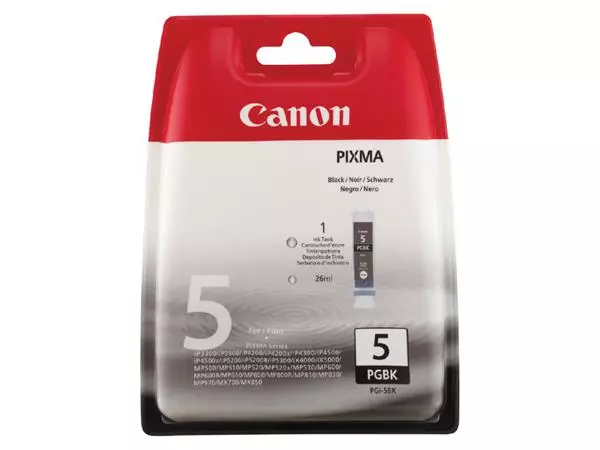 Een Inktcartridge Canon PGI-5 zwart koop je bij Klik Office BV