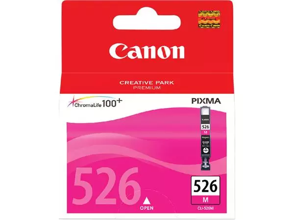 Een Inktcartridge Canon CLI-526 rood koop je bij Kantoorvakhandel van der Heijde