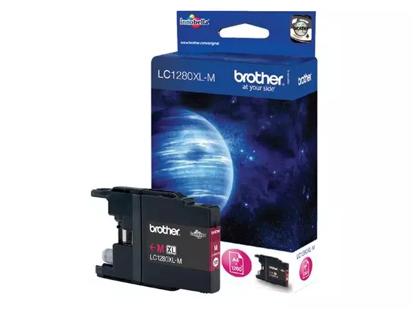 Een Inktcartridge Brother LC-1280XLM rood koop je bij Kantoorvakhandel van der Heijde