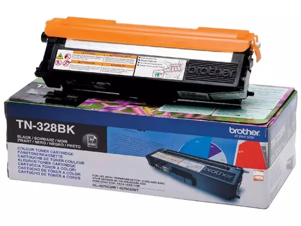 Een TONER BROTHER TN-328BK ZWART koop je bij Kantoorvakhandel van der Heijde