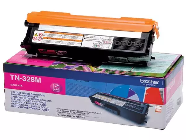 Een TONER BROTHER TN-328M ROOD koop je bij Kantoorvakhandel van der Heijde