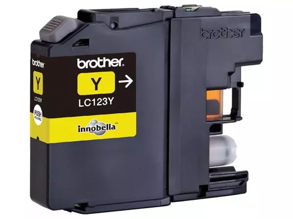 Een Inktcartridge Brother LC-123Y geel koop je bij Van Hoye Kantoor BV