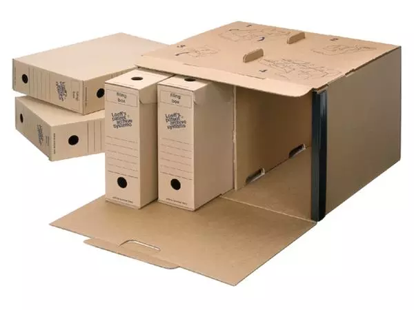 Een Archiefdoos Loeff Filing Box 3003 folio 345x250x80mm karton koop je bij Unimark Office B.V.