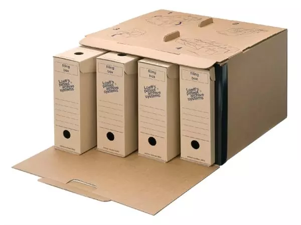 Een Archiefdoos Loeff Filing Box 3003 folio 345x250x80mm karton koop je bij NiceSupplies.nl