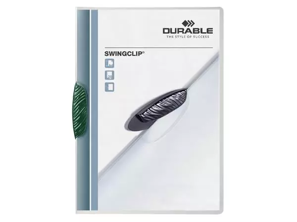 Een Klemmap Durable Swingclip 30 vellen groen koop je bij NiceSupplies.nl