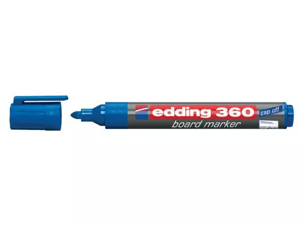 Een Viltstift edding 360 whiteboard rond 1.5-3mm blauw koop je bij Van Hoye Kantoor BV
