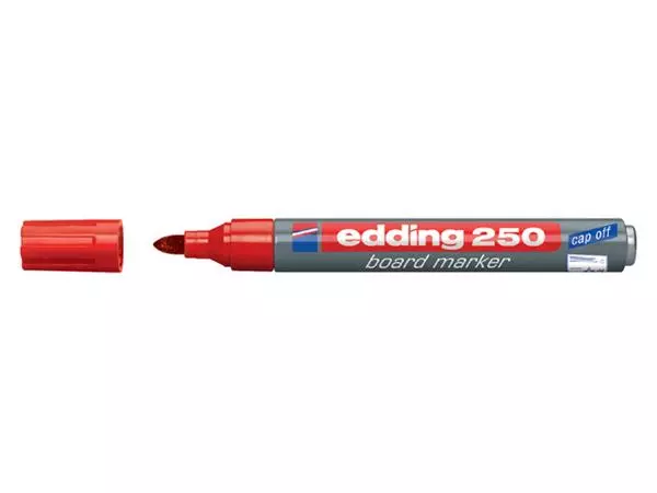 Een Viltstift edding 250 whiteboard rond 1.5-3mm rood koop je bij Kantoorvakhandel van der Heijde