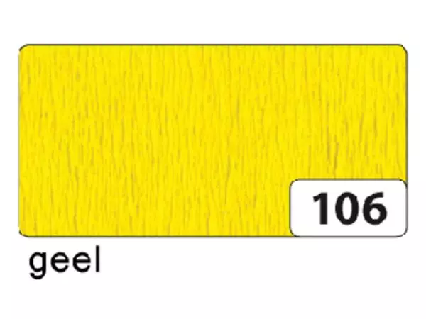 Een Crêpepapier Folia 250x50cm nr106 geel koop je bij Goedkope Kantoorbenodigdheden
