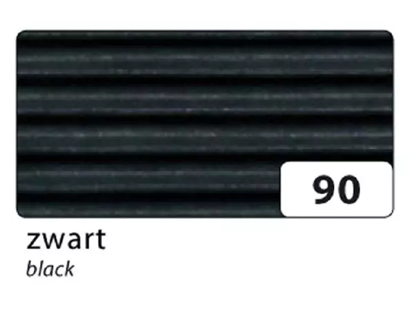 Een Golfkarton Folia E-golf 50x70cm 250gr nr90 zwart koop je bij MV Kantoortechniek B.V.