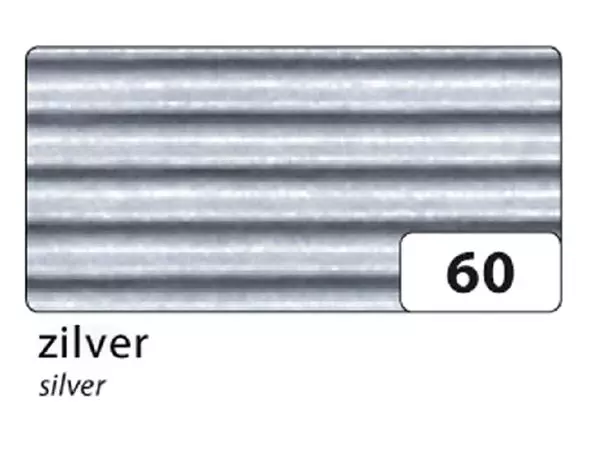 Een Golfkarton Folia E-golf 50x70cm 250gr nr60 zilver koop je bij MV Kantoortechniek B.V.