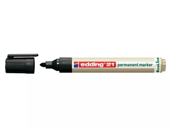 Een Viltstift edding 21 Ecoline rond zwart 1.5-3mm koop je bij Unimark Office B.V.
